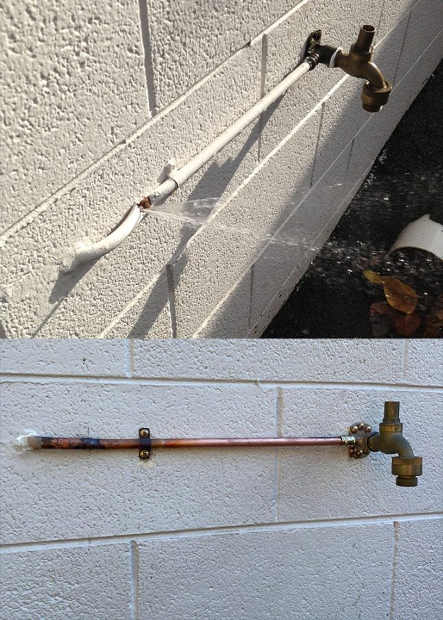 Burst Pipe And Repair