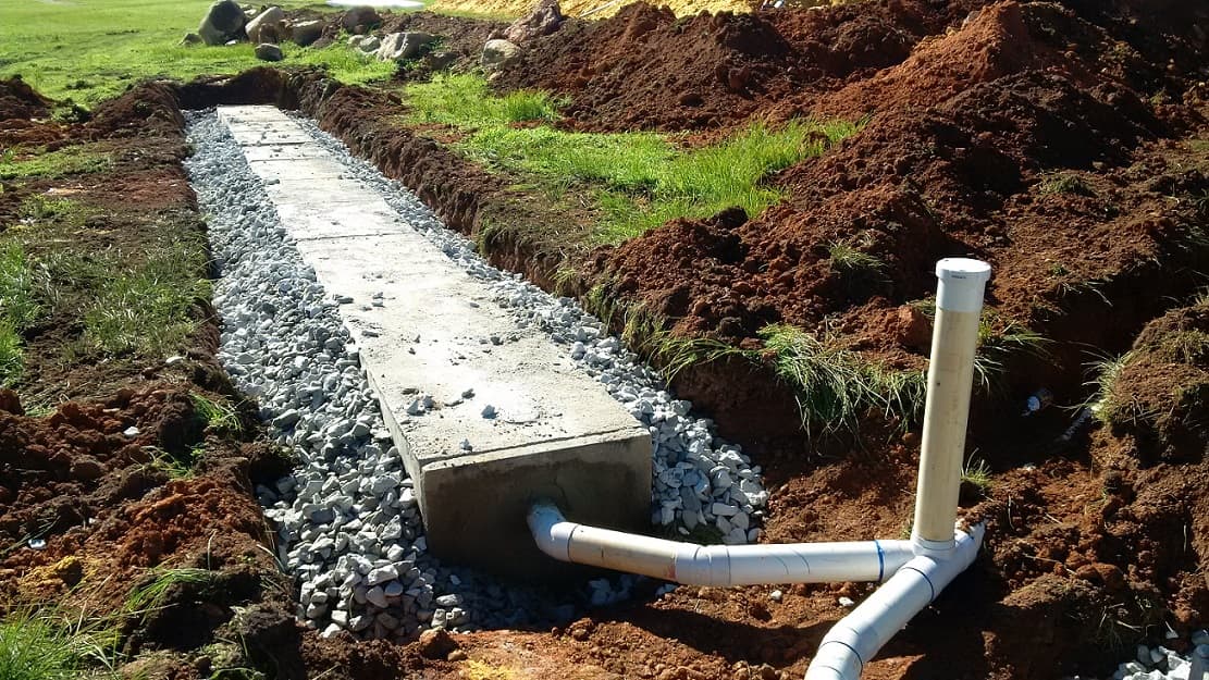 New septic system and leach drain in Perth's eastern suburbs.
